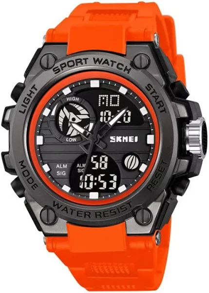 Zegarek męski Skmei pasek elektroniczny stoper alarm 12/24 h WR50M