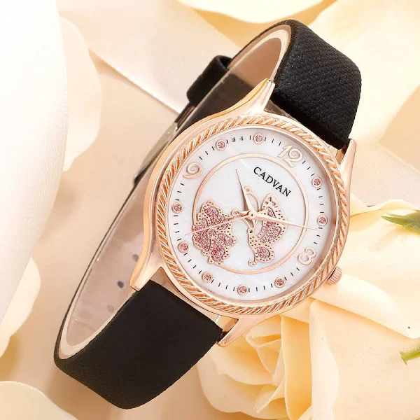 Damski zegarek z motywem motyli