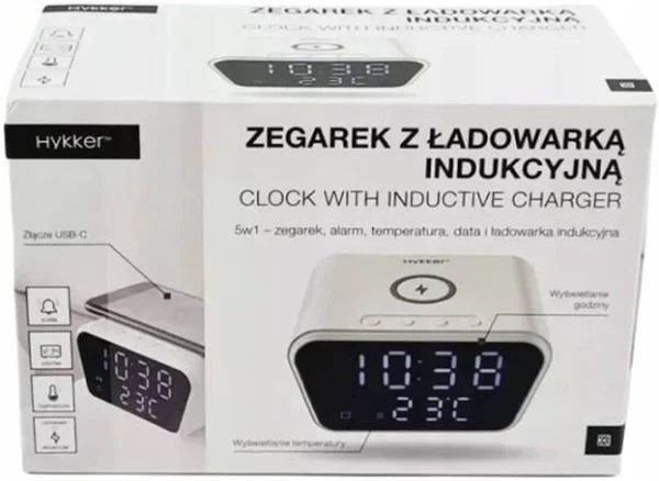 Zegarek z ładowarką indukcyjną Hykker