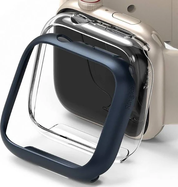Nakładka Ringke Slim 2-Pack Apple Watch 7 Clear