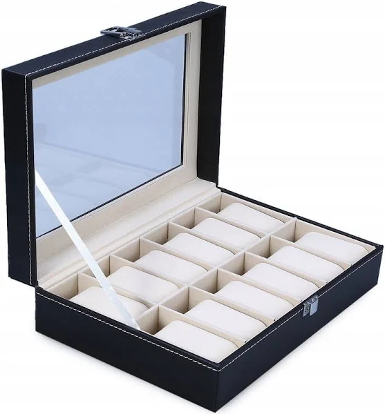 Pudełko Etui Organizer Szkatułka Na Zegarki 12Szt