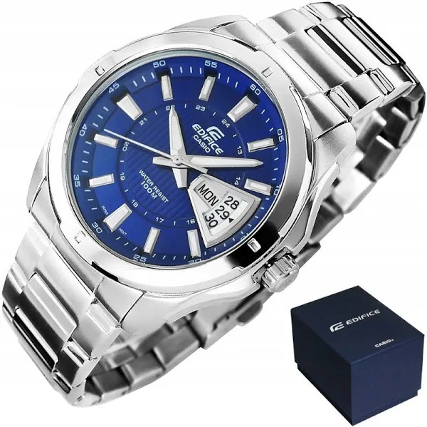 Zegarek Męski Casio Edifice Wodoszczelny WR100 Datownik Neobrite Box