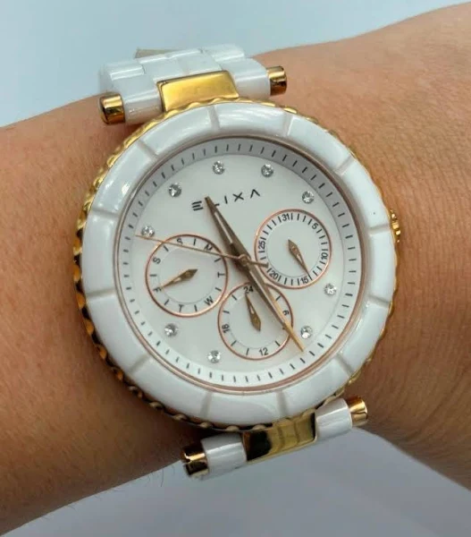 Elixa zegarek E077-L284 super stan ceramiczny