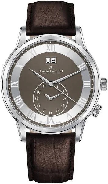 Claude Bernard Classic 2nd Time Zone 62007-3-GRN