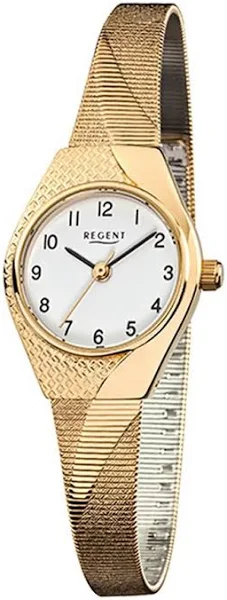 zegarek na rękę Regent złoty F-745 damski analogowy zegarek kwarcowy URF745