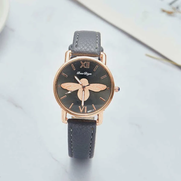 Damski zegarek z motywem pszczółki