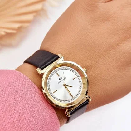 Butosklep Klasyczny Damski Zegarek Skórzany Giorgio&Dario Czarny