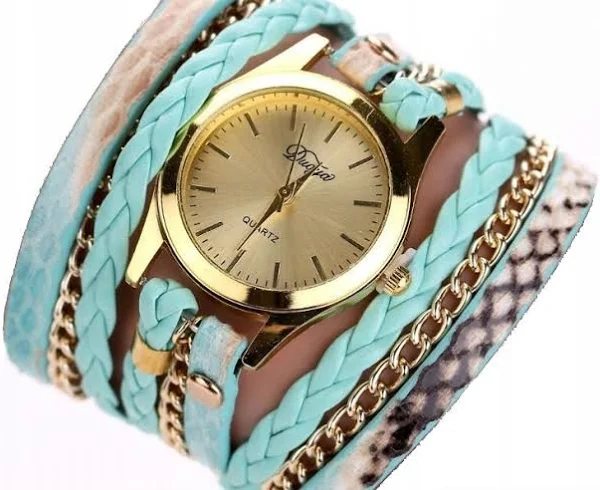 e-planeta Zegarek Damski Wężowy Turkus