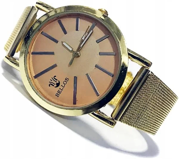 Zegarek damski Skmei mesh złoty czarny mm13