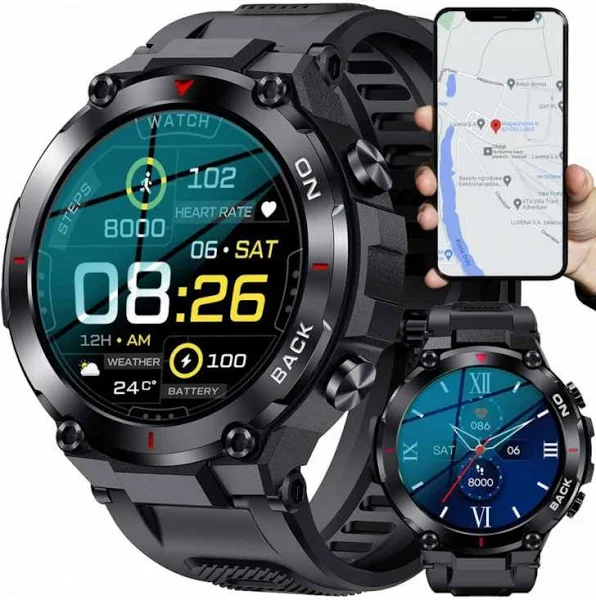 Smartwatch Zegarek Sportowy Męski Gps do Biegania