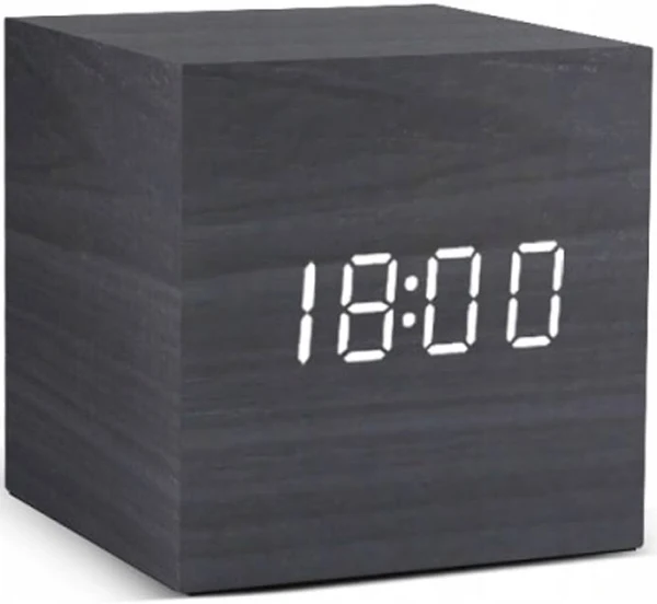 Zegarek elektroniczny Drewno retro Budzik Led
