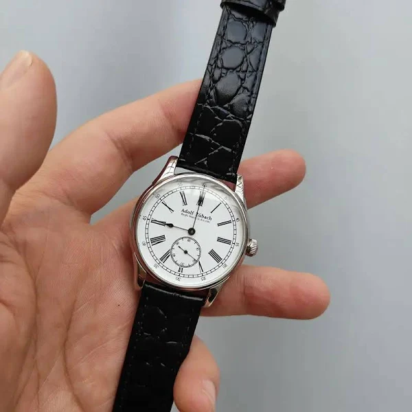 Elegancki nigdy nie przestarzały retro rzymska cyfrowy męski zegarek kwarcowy biznesowy