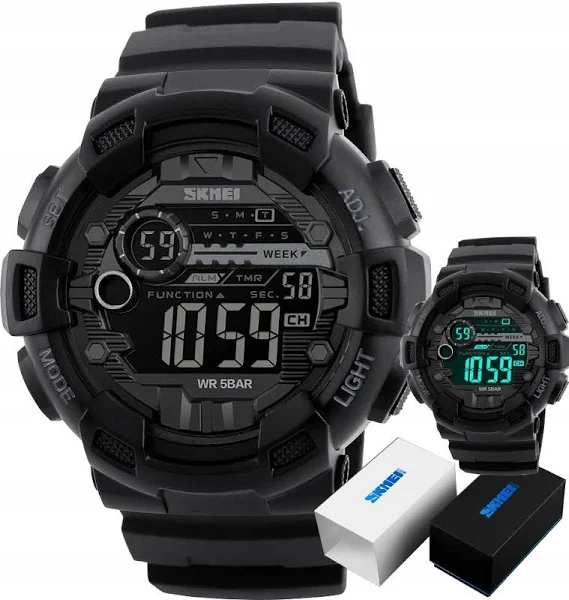 SKMEI 1243 Męski wodoodporny zegarek cyfrowy na zewnątrz