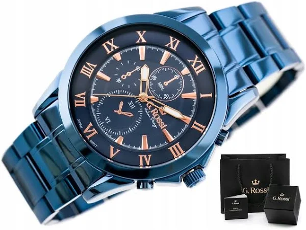 Zegarek Męski G. Rossi Brutus bransoleta Grawer