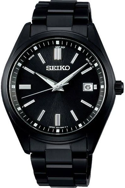 Men's Seiko SBTM325 Round Watch Black