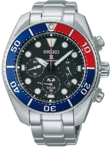 Zegarek męski Seiko PADI Diver Solar Special Edition Prospex SSC795J1