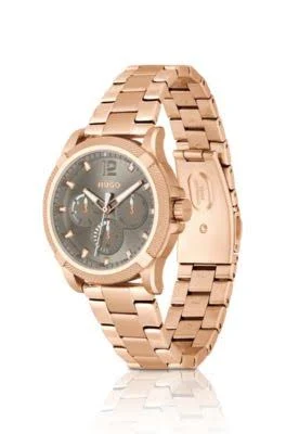 kobiet HUGO Zegarek w złotym odcieniu z bransoletą z ogniw