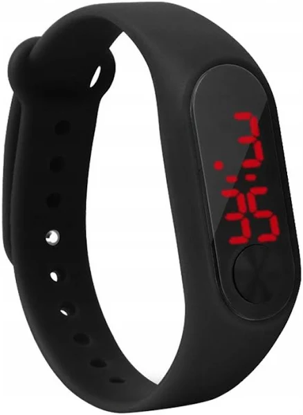 Zegarek cyfrowy Led z ekranem dotykowym silikonowy pasek na rękę