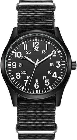 Zegarek z nylonowym paskiem Wodoodporny 30M