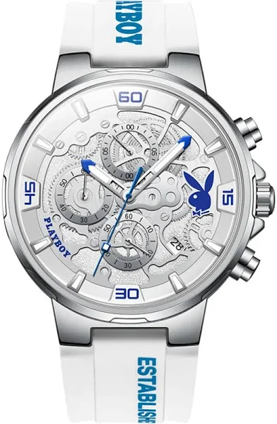 PLAYBOY Top marka Trend zegarek kwarcowy dla mężczyzn oryginalny pasek silikonowy zegarki męskie