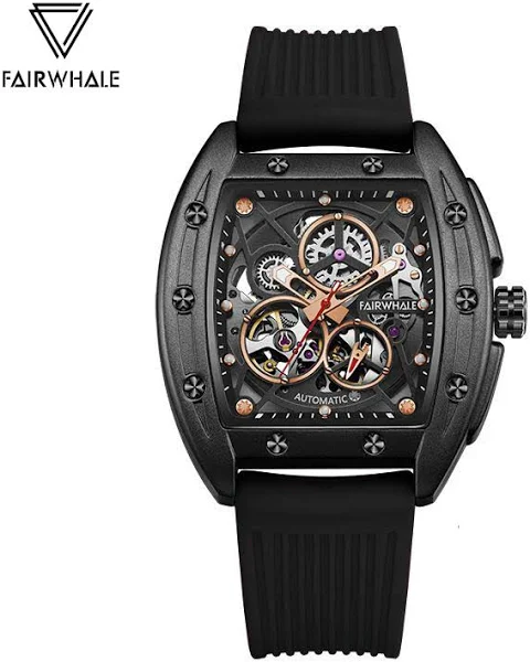 Oryginalne markowe zegarki męskie specjalny szkielet zegarek z mechanizmem automatycznym luksusowy