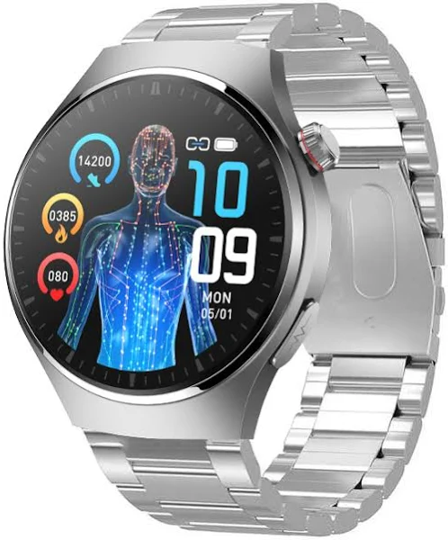 Zegarek Enter ECT.2.MT.111.12.11 / Cadran Techno na srebrnej bransolecie / męski