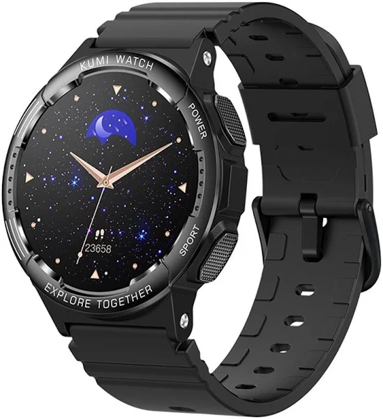 Kumi Smartwatch K6 1.3 cala 300 mAh Czarny