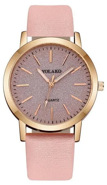 Damski zegarek z brokatową tarczą