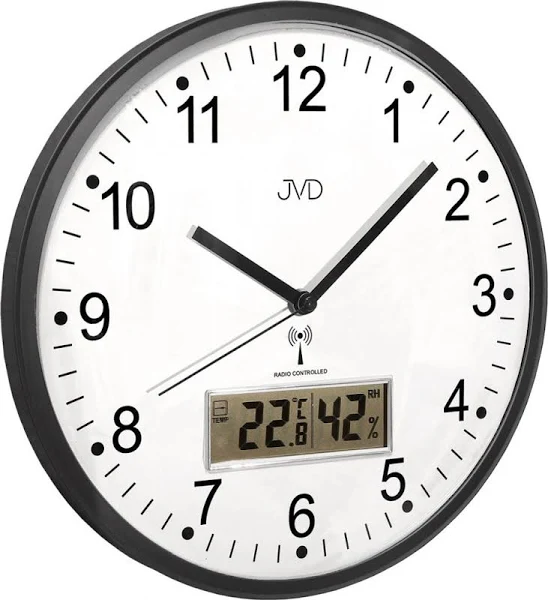 Zegar ścienny z termometrem JVD RH78.2