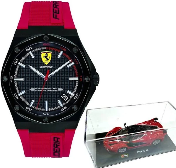 Zegarek męski Scuderia Ferrari 0870030 Aspire Car Gift Set 1:43