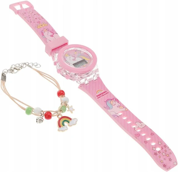 Zegarek Dla Dzieci Akcesoria Na Nadgarstku Jednorożec Luminous
