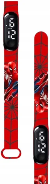 Zegarek cyfrowy LED Spider Man-Czerwony