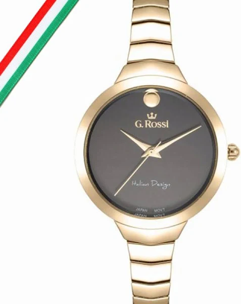 Lovrin Damski zegarek z cyrkoniami zapinany na bransoletę