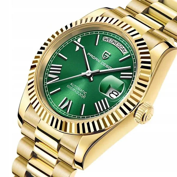 Zegarek Pagani Design PD-1752 Gold Automatic ST16 10ATM Sapphire GW24 Box