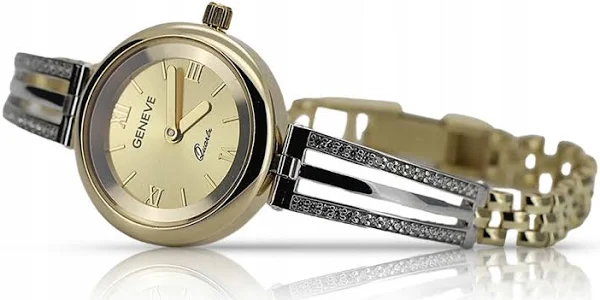 14k złoty damski zegarek Geneve