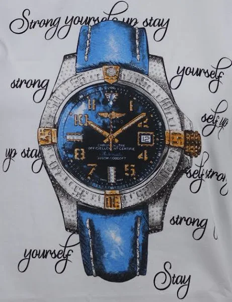 Koszulka zegarek biała