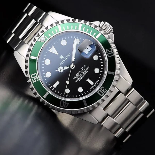 Steinhart Ocean 1 One 42mm Green Swiss Automatic Watch 103-0919