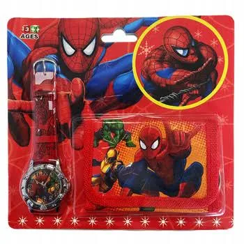 Spiderman Zestaw Portfelik Zegarek