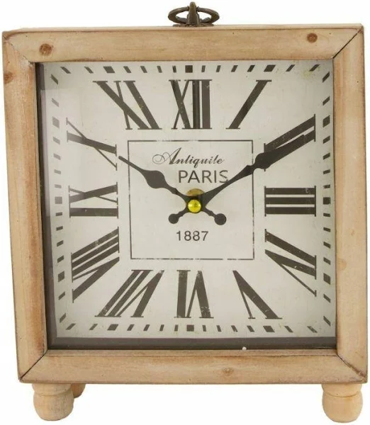 Retro Zegar stołowy kwadrat 2 Belldeco