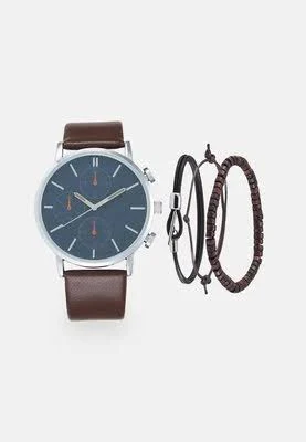 Pier One SET Zegarek brown, Męski, Rozmiar: One Size, Brązowy