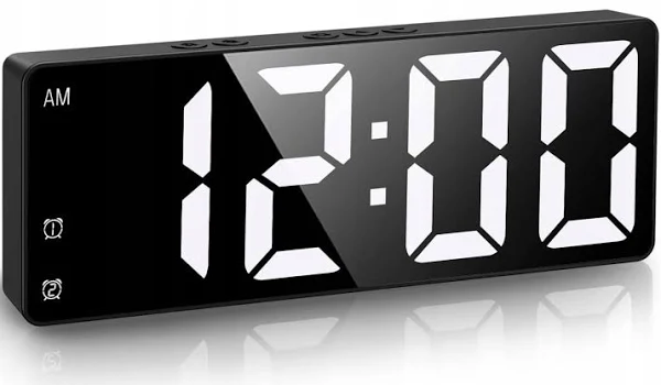 Duży Budzik Zegar Elektroniczny Led