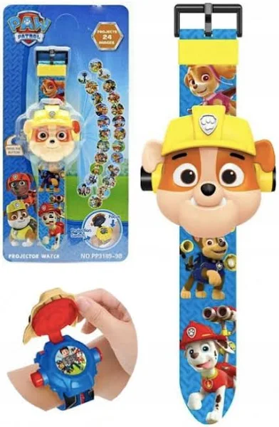 zegarek z projektorem Psi Patrol 3D led Rubble