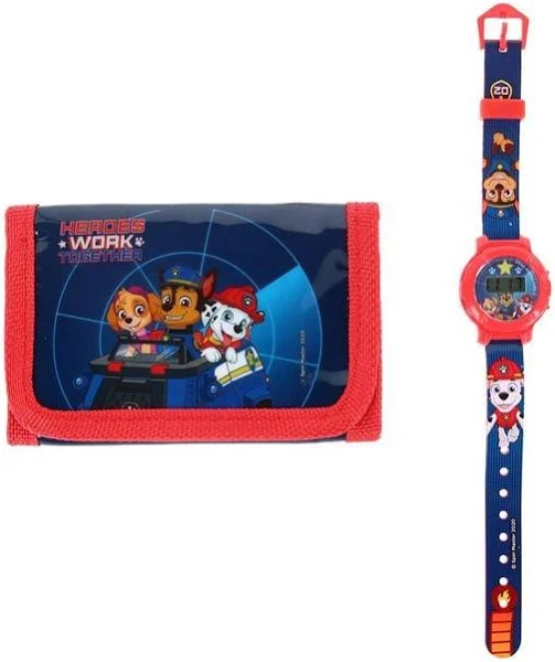 Psi patrol zegarek cyfr+portfel 35716a