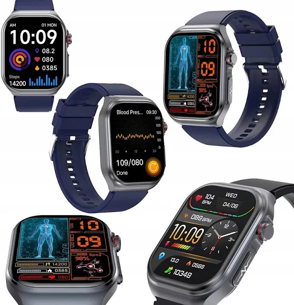 Zegarek Smartwatch Opaska Smartband Pro Sport Puls Amoled Menu Pl IP68