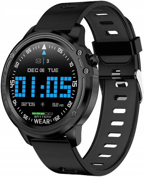 Zegarek Jk Active Smartwatch czarny Sms Kroki Puls Kalorie