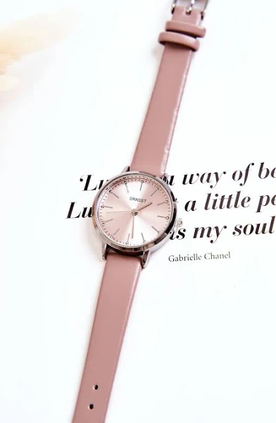 Damski Zegarek Analogowy Bez Niklu Ernest Brudny Róż