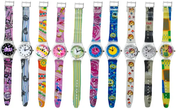 Dla Dziewczynki Kolorowy Zegarek Perfect