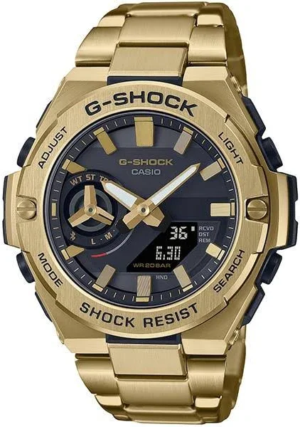 Mens CASIO G-SHOCK GST-B500GD-9AJF Round Watch Gold