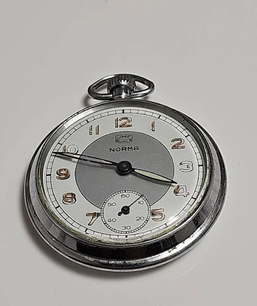 Umf Ruhla Norma Zegarek Kieszonkowy Ok. 1960 -4-15