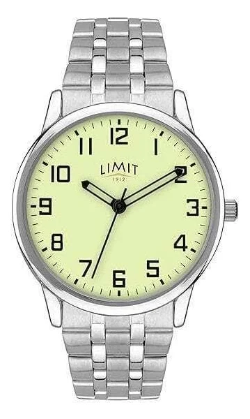 Limit – Zegarek z białą tarczą i srebrną bransoletą-Srebrny